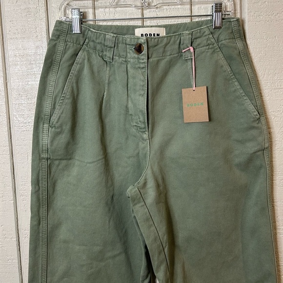 NWT Boden Casual Cotton Pants in Seaspray, size 10L. - Picture 4 of 7